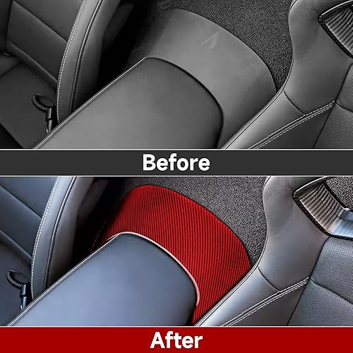 Miniatura 3 de Para Corvette C7 de fibra de carbono interior del coche trasero centro embellecedor adhesivo cubierta para Chevrolet Corvette C7 Z06 C7 Stingray