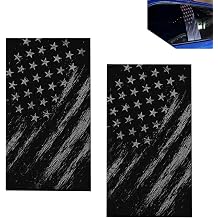 2PCS Car B Pillar Sticker Decal, 9.4 x 18" American Flag Decals, Auto Side Door Window Pillar Decals, Waterproof Vinyl US Flag Stickers, Universal Personalized Pillars Protective Film