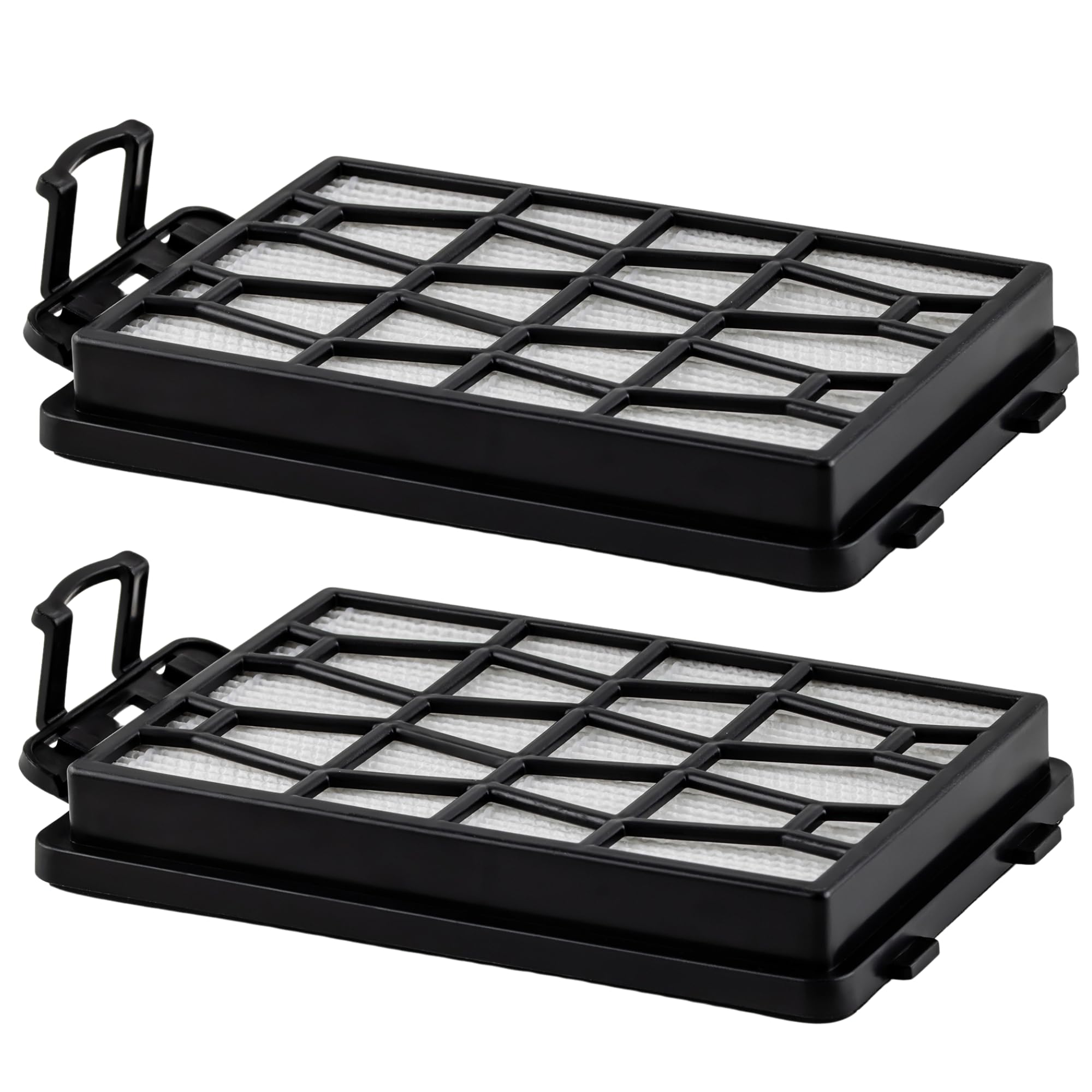 OVENTE Replacement Filter for ST1600B Vacuum Cleaner (Pack of 2), Efficiently Trap Small Particles, Easy to Remove and Install, Black ACPST167122