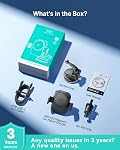 INIU 3-in-1 Support magnétique sans fil de téléphone de voiture- Strong Clamp pour Bumpy Road avec ventilateur de refroidissement, HandsFree Qi2 Certifié 15W Mont de voiture à charge rapide pour MagSafe, pour iPhone 12-17 Series Barre de poignée