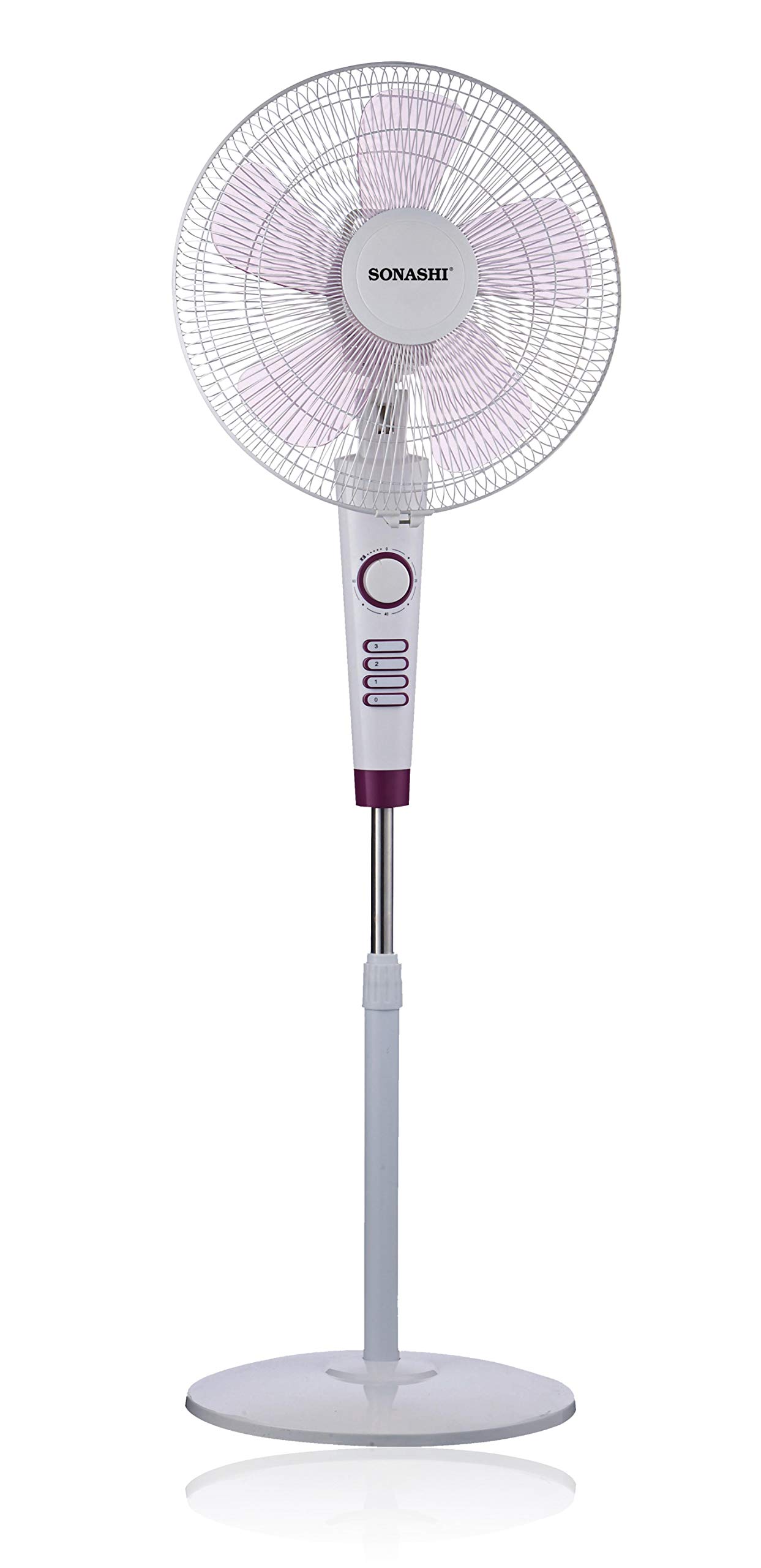 Buy SONASHI SF8026S Stand Fan [White] 16 in. Pedestal Fan with 3