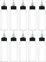 Vista 15 de 6 botellas de plástico de 8 onzas con tapa superior giratoria, botellas dispensadoras transparentes de 8.5 fl oz, botella vacía para líquidos