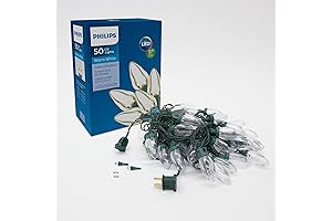 PHILIPS 50 LED Warm White Big Bulb Christmas Lights