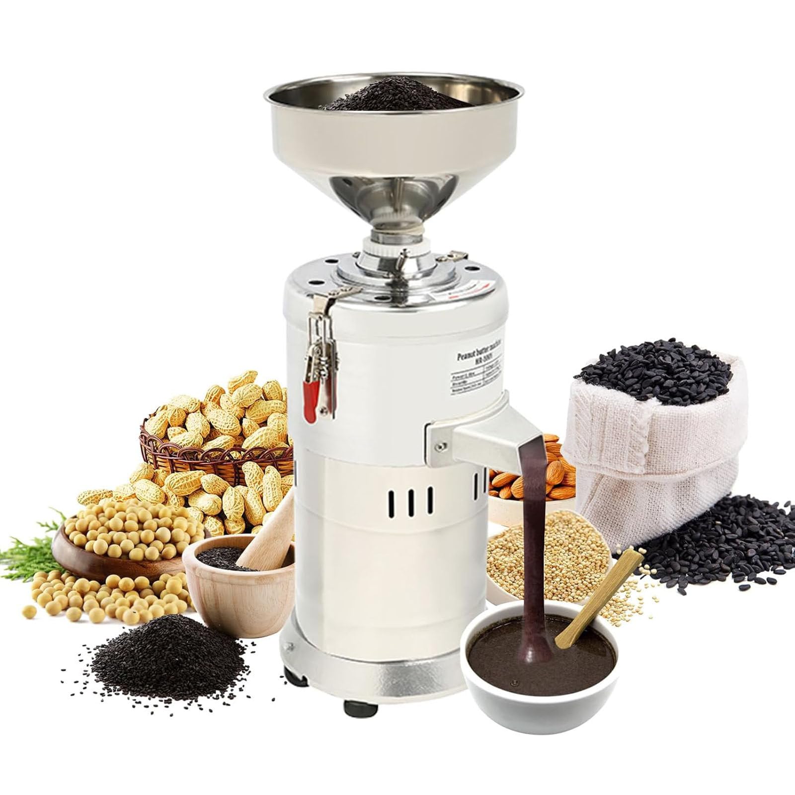ylpddmm 1100W Commercial Soy Milk Maker,Peanut Butter Maker Machine