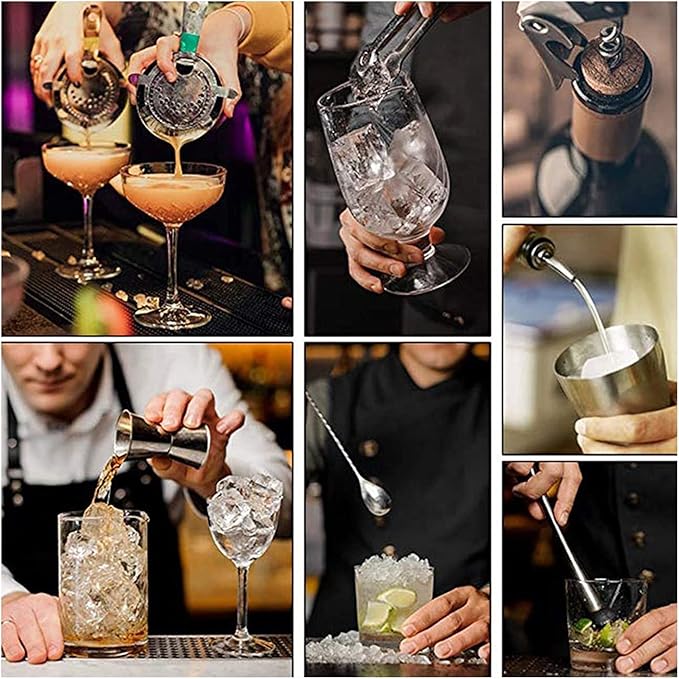 Set de Coctelera Boston WALDOR 10 Piezas 750 ml Acero Inoxidable miniatura 5