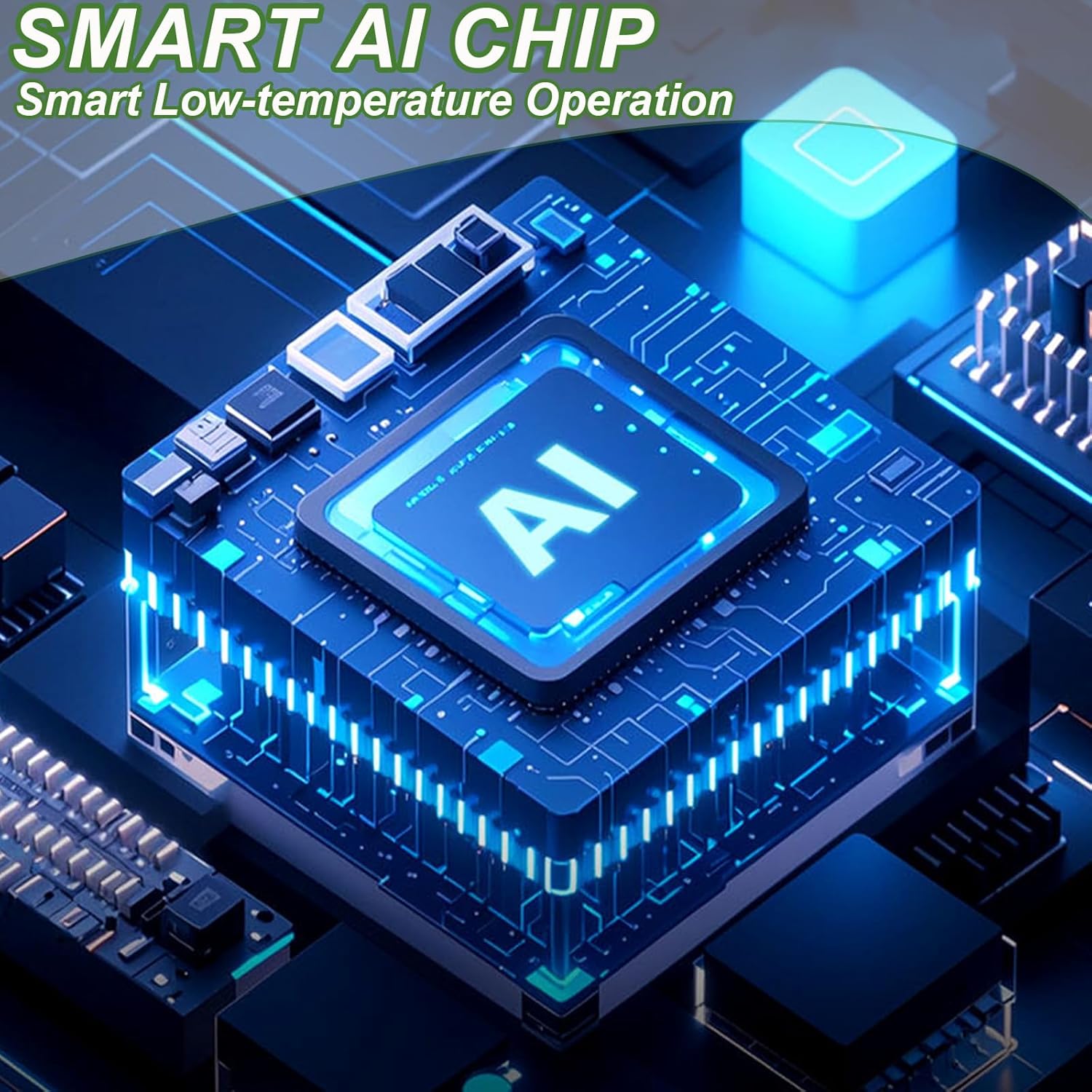 SAYTAY Camping Fan-270°Automatic Oscillating Head and 300°Manual Flip, Desktop Fan with 100 Speed Adjustable, 6000mAh Battery with 24 Hours Range, LED Light,Turbo Boosted Rapid Cooling (Green) - Image 6