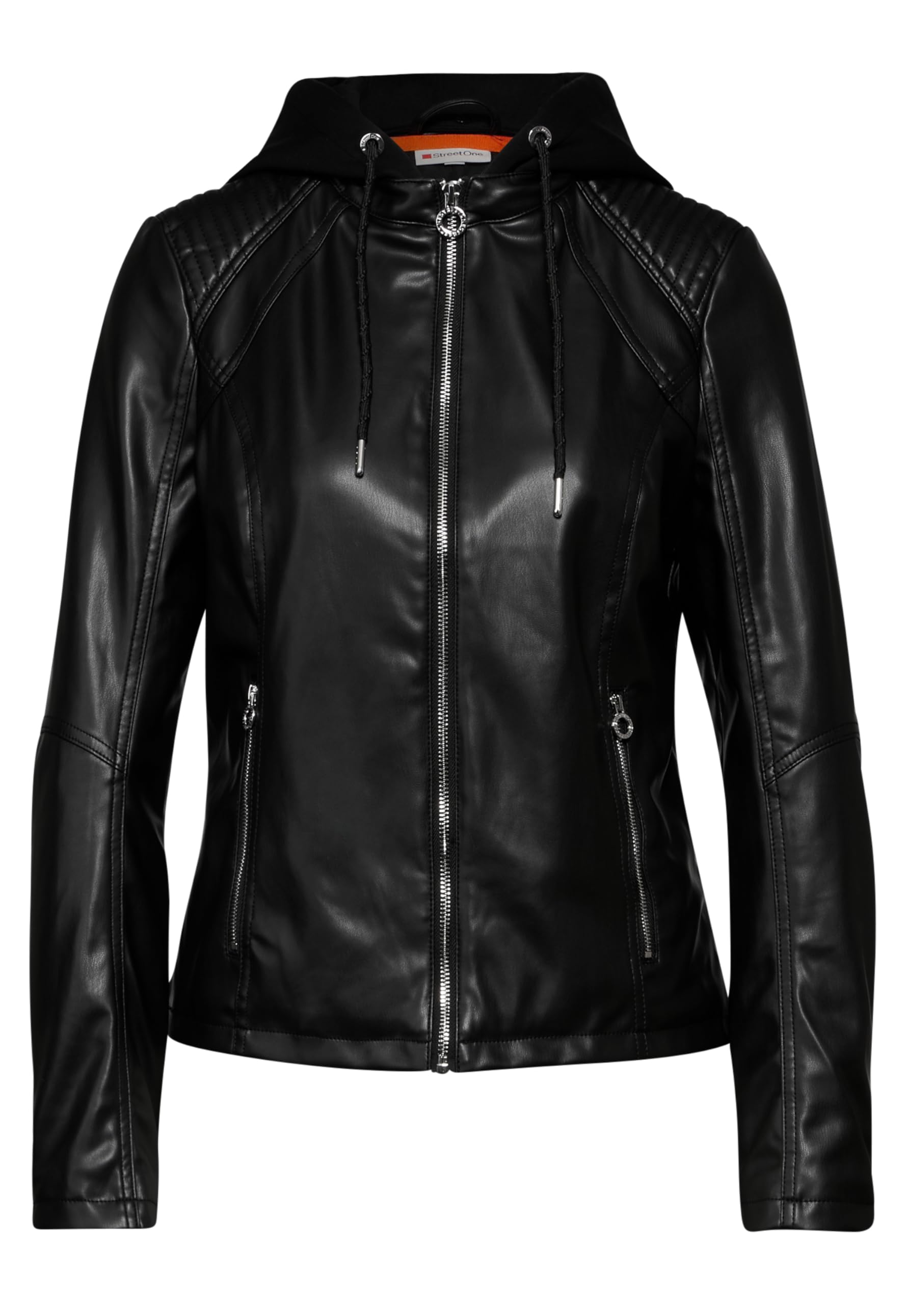 Street One Damen Jacke in Leder-Optik