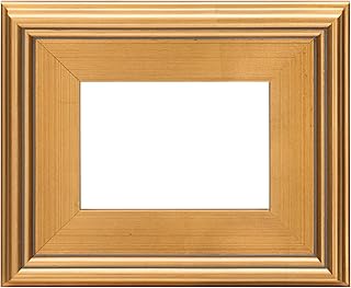 Creative Mark Plein Air Style Frame, Hand Leafed Gold, 5x7-2.75" Wide Moulding with 1/2" Rabbet Depth, Open Back W/O Glazing, Museum Quality, For Art Panels, Stretched Canvas, Pictures & More
