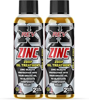 REV-X Zinc ZDDP Oil Additive - 2 fl. oz. (2 Pack)