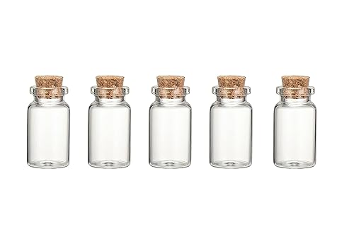 LORD C Empty Spell Jars Small Glass Bottles With Cork