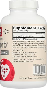 Jarrow Formulas Q-Absorb CoQ10 100 MG, 120 CT
