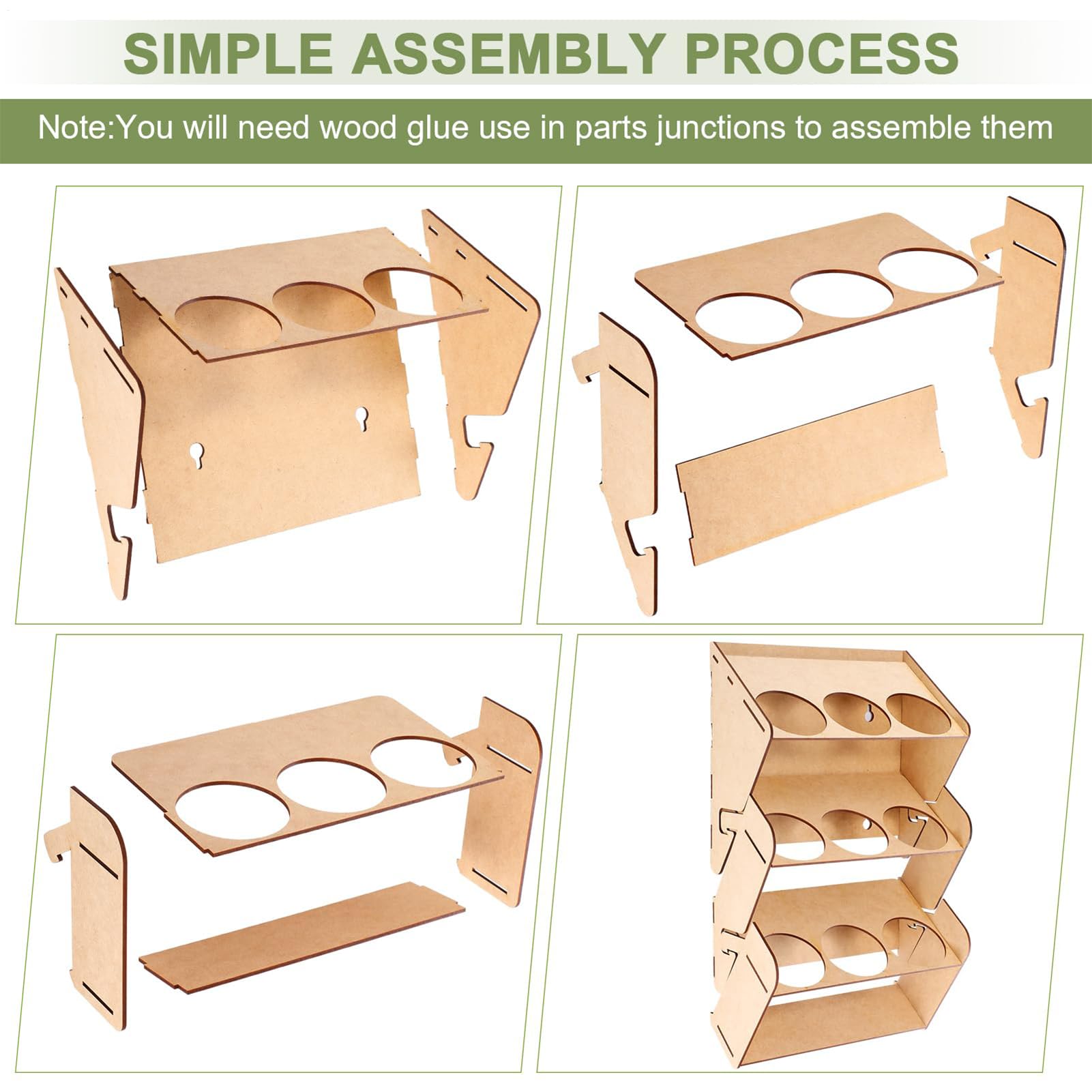 Organizer per bombolette spray – Supporto in legno per aerosol a 3 livelli, organizer per pittura | Pratico accessorio per pittura, modellismo, officina, rimorchio, , studio