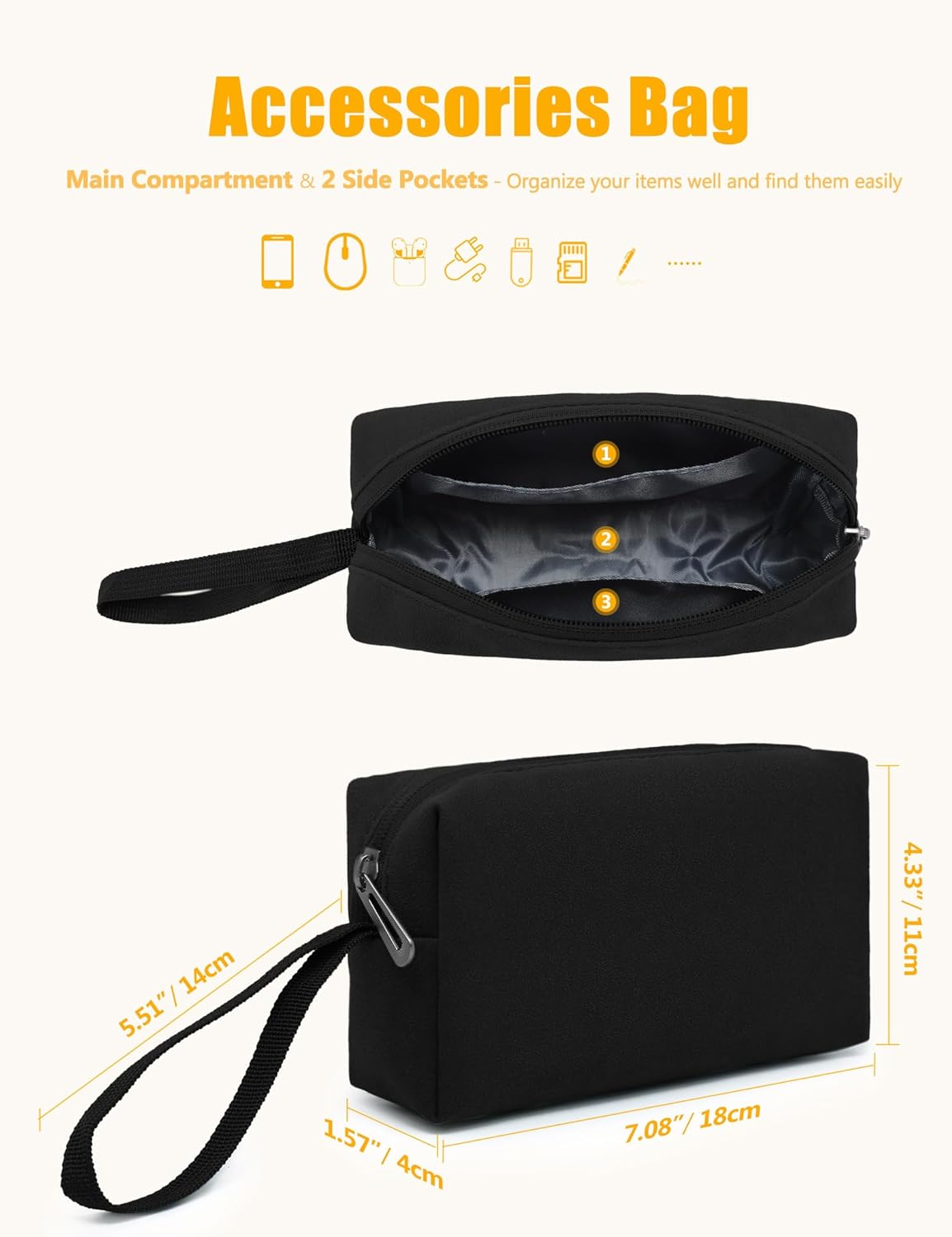 HYZUO 15-16 Inch Laptop Sleeve Case Bag with Adjustable Stand Feature for MacBook Pro 16 M5/M4/M3/M2/M1 Pro/Max A3428 A3429 2026-2019, XPS 15, MacBook Pro 15 2015-2012, HP Envy 15.6, Black