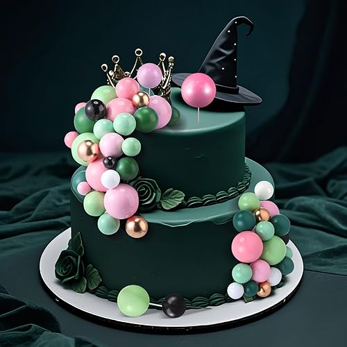 Miniatura 240 de 108 bolas para decoración de tartas, decoración de cupcakes, globos de espuma para hornear pasteles, boda, aniversario, decoración de cumpleaños