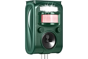 Ultrasonic Animal Repellent, Solar Powered, Motion Detection