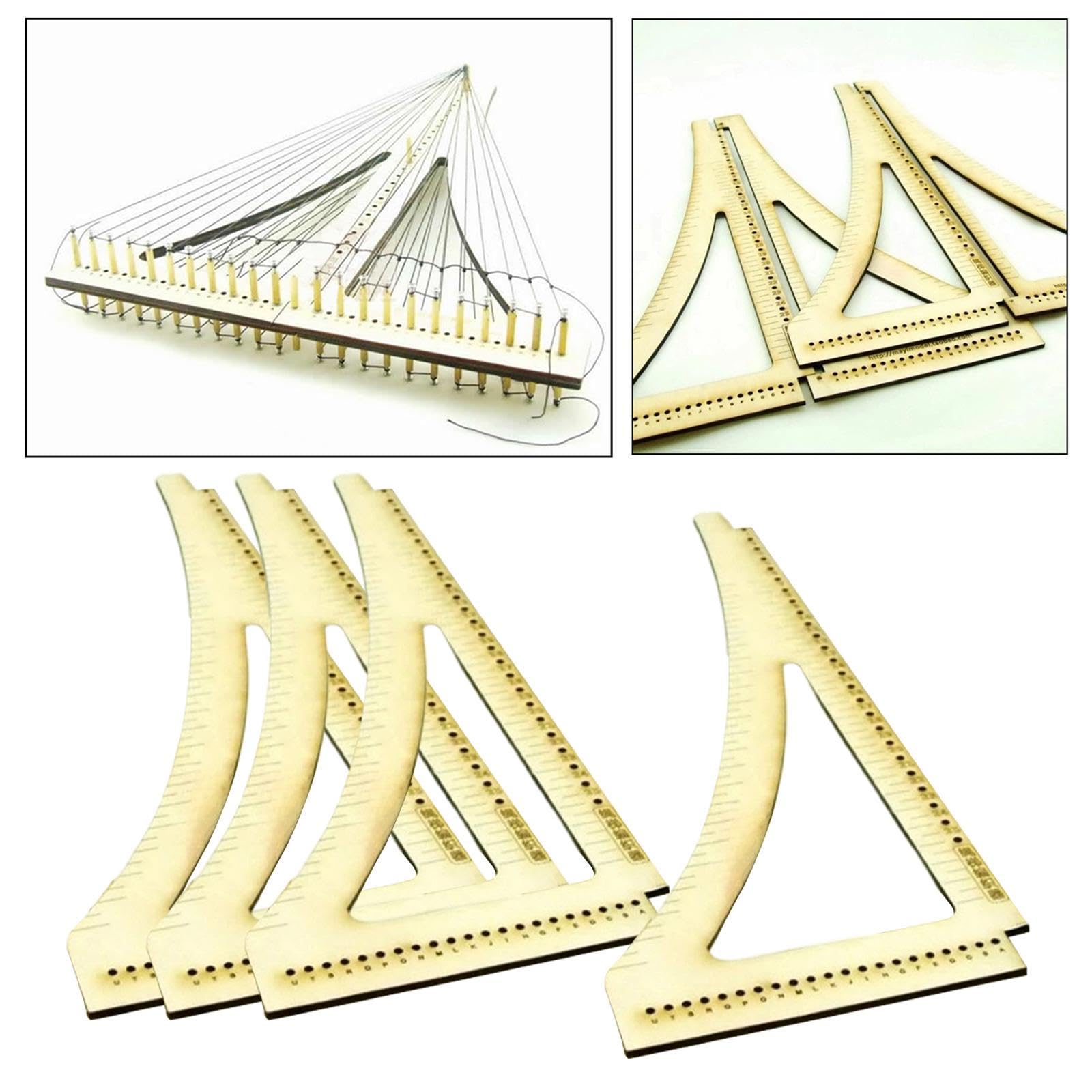 Qianly Herramienta de Construcción de Maquetas de Barcos Antiguos, Accesorios Portátiles de Doble Cara para Bricolaje.
