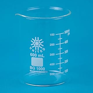 UNITSCI - BEAKERS, LOW FORM, BOROSILICATE GLASS, 600ML, PK6