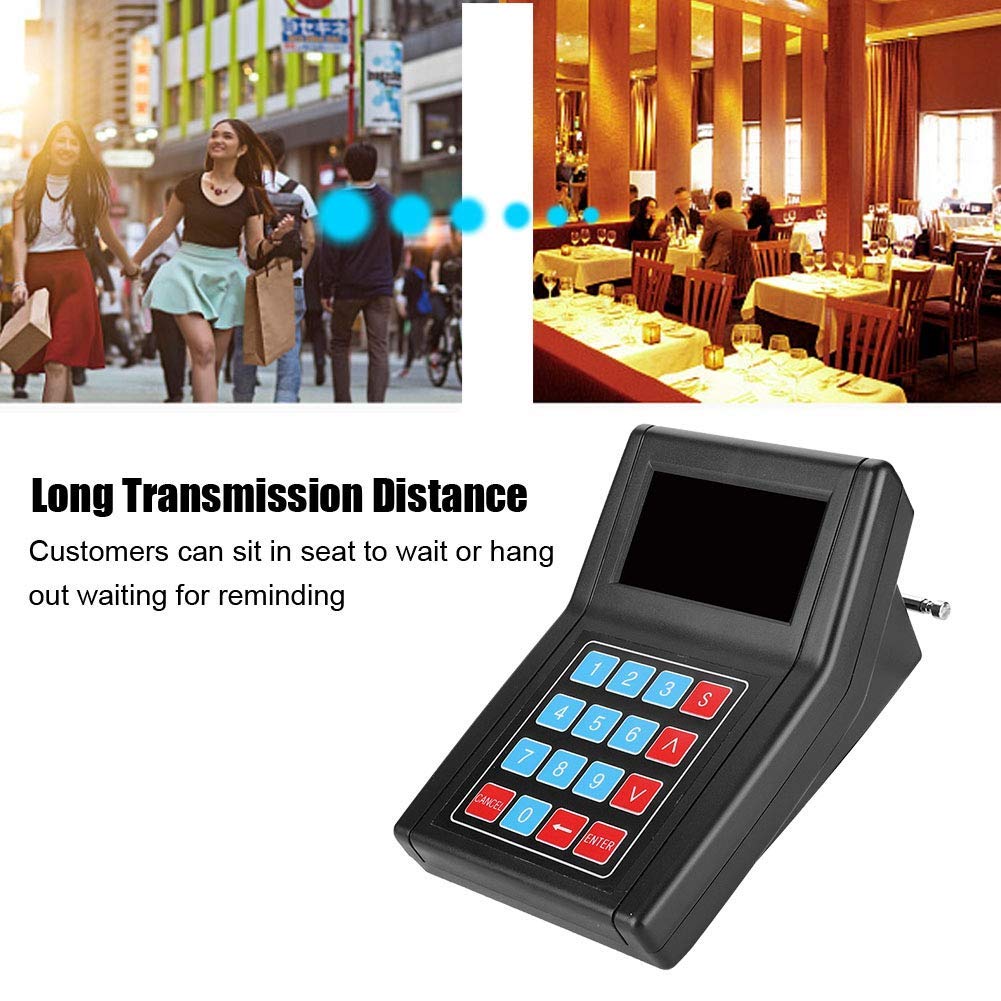 Cercapersone Ristorante, 30 Ricevitori 1 Trasmettitore Wireless Pager System per Caffè Ristorante Bar, con Lunga Distanza di Trasmissione - Non c'è Bisogno Di Aspettare In Coda