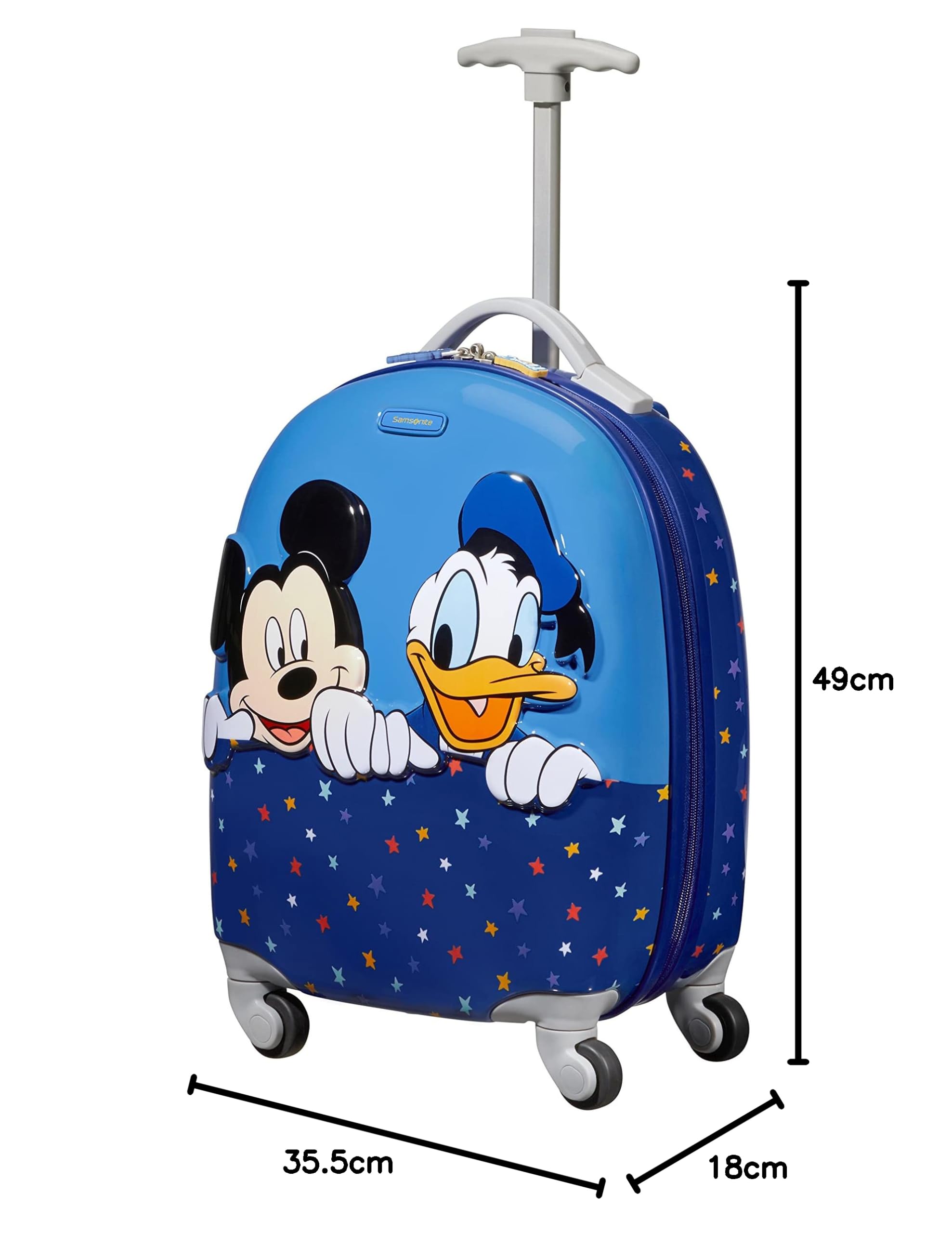 Samsonite Disney Ultimate 2.0 - Bagage Enfant, 46.5 cm, 20.5 L, Multicolore (Mickey and Donald Stars)