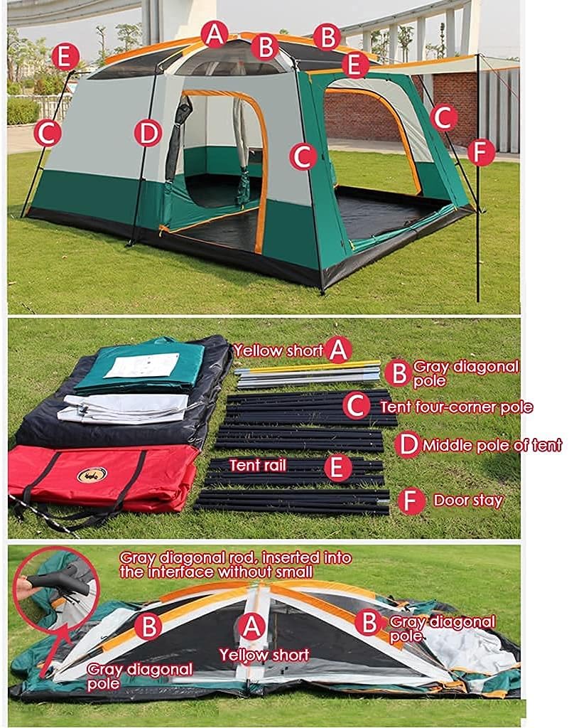 【入荷極小！新作】Outdoor Camping Tent 5-8 Person Large Family Tents for Camping Fes