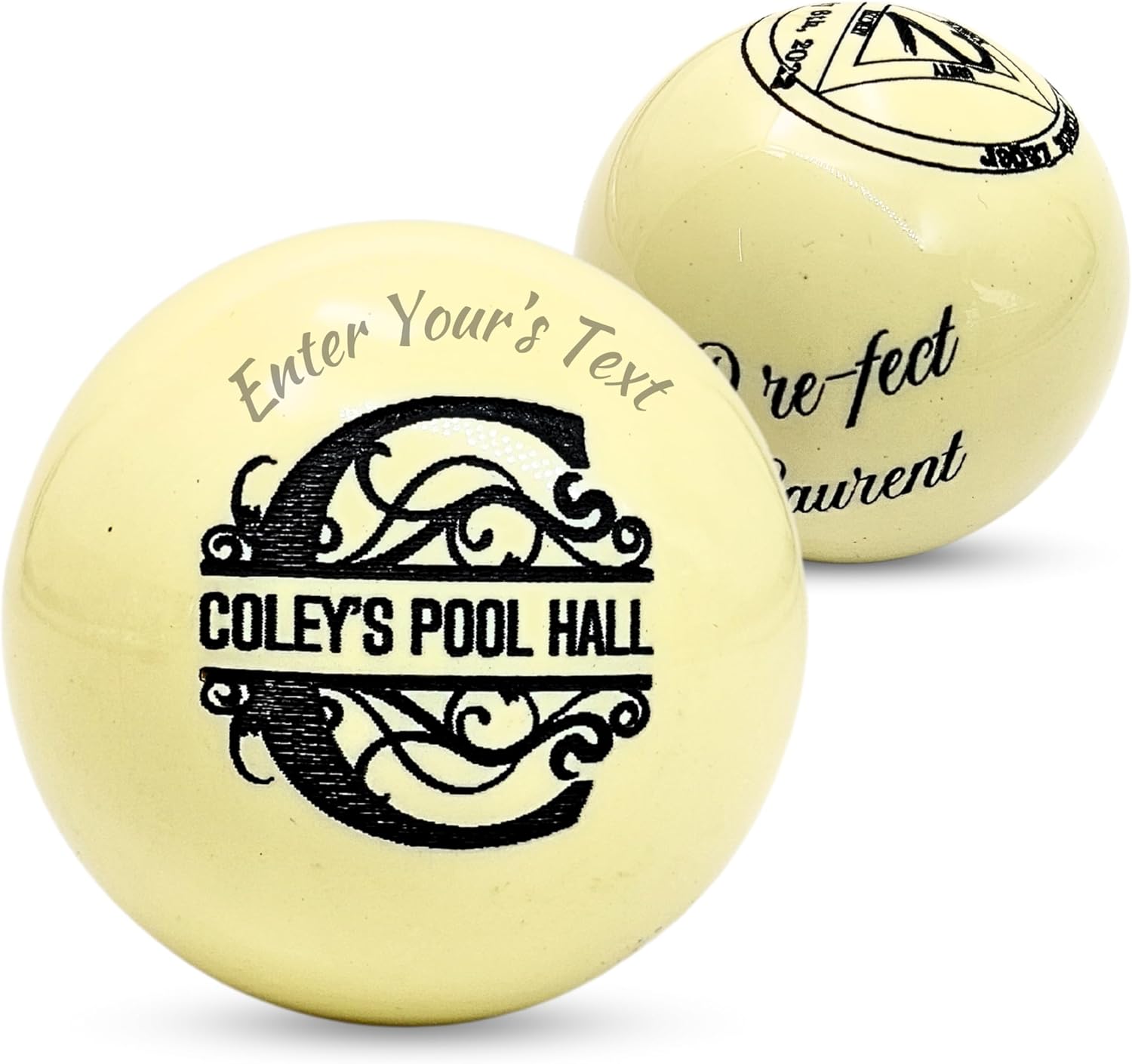 Customizable Pool Balls with Your Own Text or Logo - Enhance Your Pool Hall's Branding or Create a One-of-a-Kind Gift