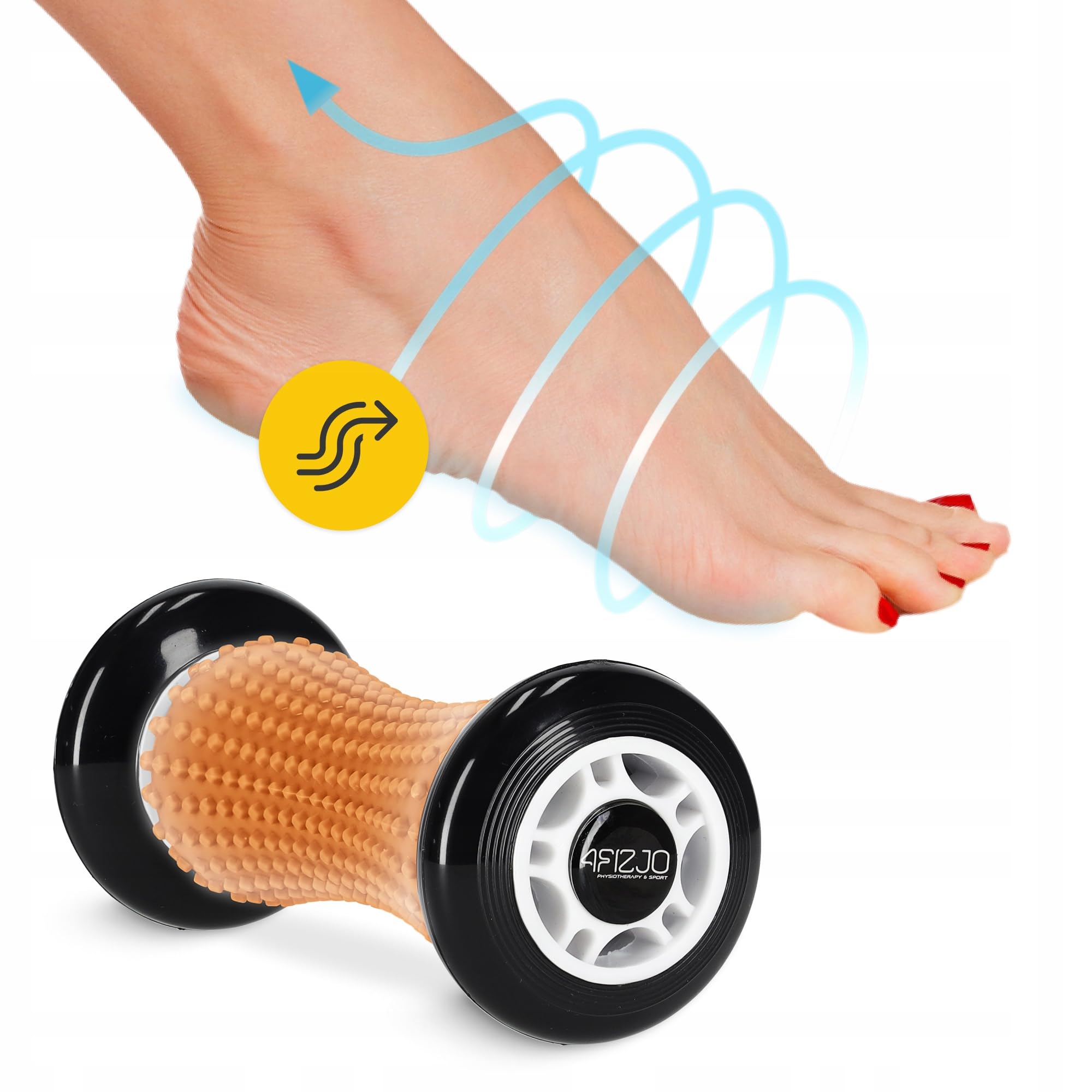 WAŁEK REHABILITACYJNY DO MASAŻU ROLLER Z WYPUSTKAMI KÓŁKA AUTOMASAŻ SPIKE