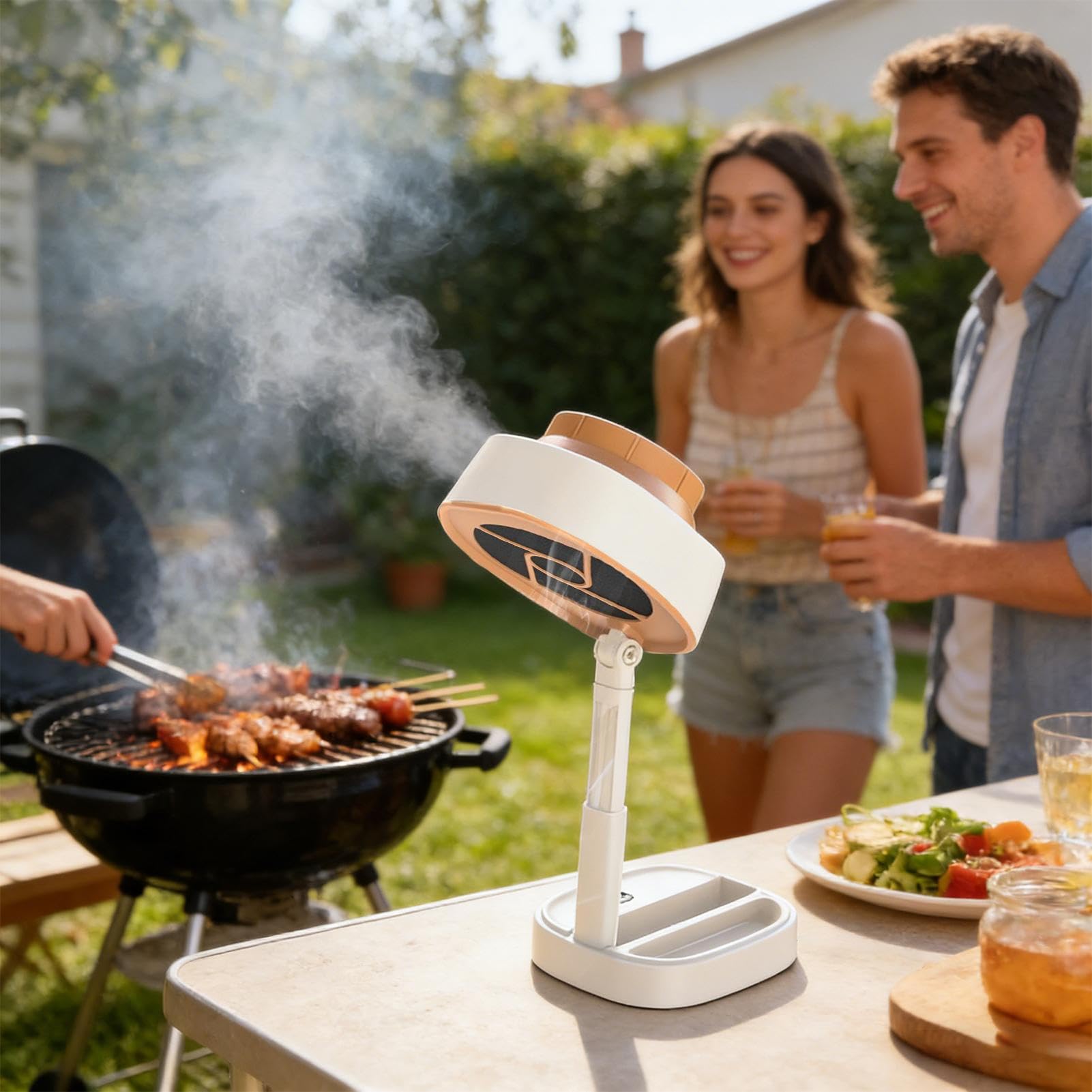 Hotte de Cuisine Portable Extracteur de Cuisine Rechargeable et Pliable