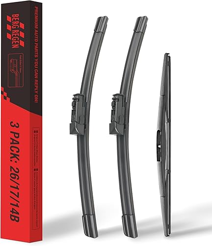Miniatura 33 de BERG REGEN Juego de limpiaparabrisas de 26+16 pulgadas con limpiaparabrisas trasero de 12 pulgadas de repuesto para Subaru Crosstrek 2013-2017