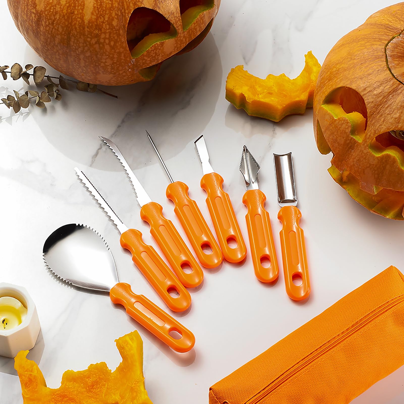 Kit Intaglio Zucca Halloween, 7 pezzi