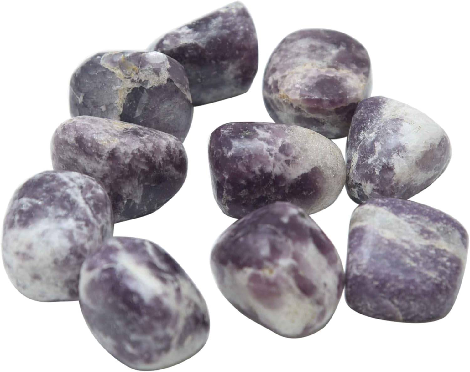 1/2(Half) lb Bulk Natural Lepidolite Tumbled Stones Polished Crystals