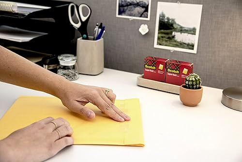 Miniatura 7 de Scotch Cinta superfija, 6 rollos, acabado transparente, 50% más adhesivo, favorito de confianza, 34 x 1000 pulgadas, en caja (700K6)