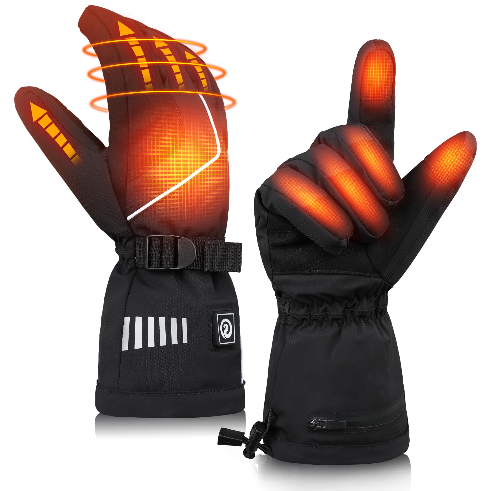 Guantes Calefactables USB Para Hombre Y Mujer | Calor 40-45°C, Aptos Para Pantalla Táctil | Ideales Para Esquí, Moto E Invierno