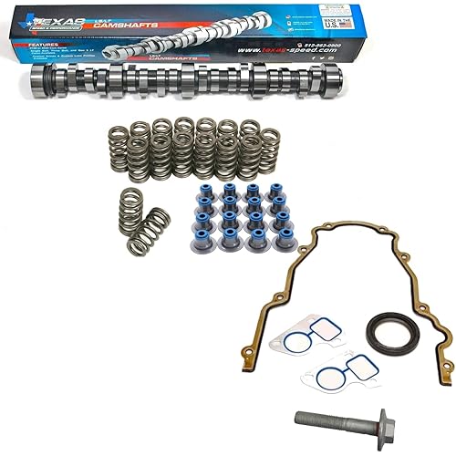 Texas Speed TSP "Chopacabra" Truck Camshaft for Gen 3/4 LS 4.8 5.3 5.7 6.0 6.2 LS1 Vortec (Camshaft, Springs, Seals, Install Gasket Kit)