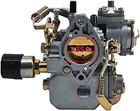 Vista 6 de Silscvtt 113129031K Carburador de repuesto para Beetles, Super Beetles, motor de 1600 cc de doble puerto 1971-1979 con estrangulador eléctrico de 12