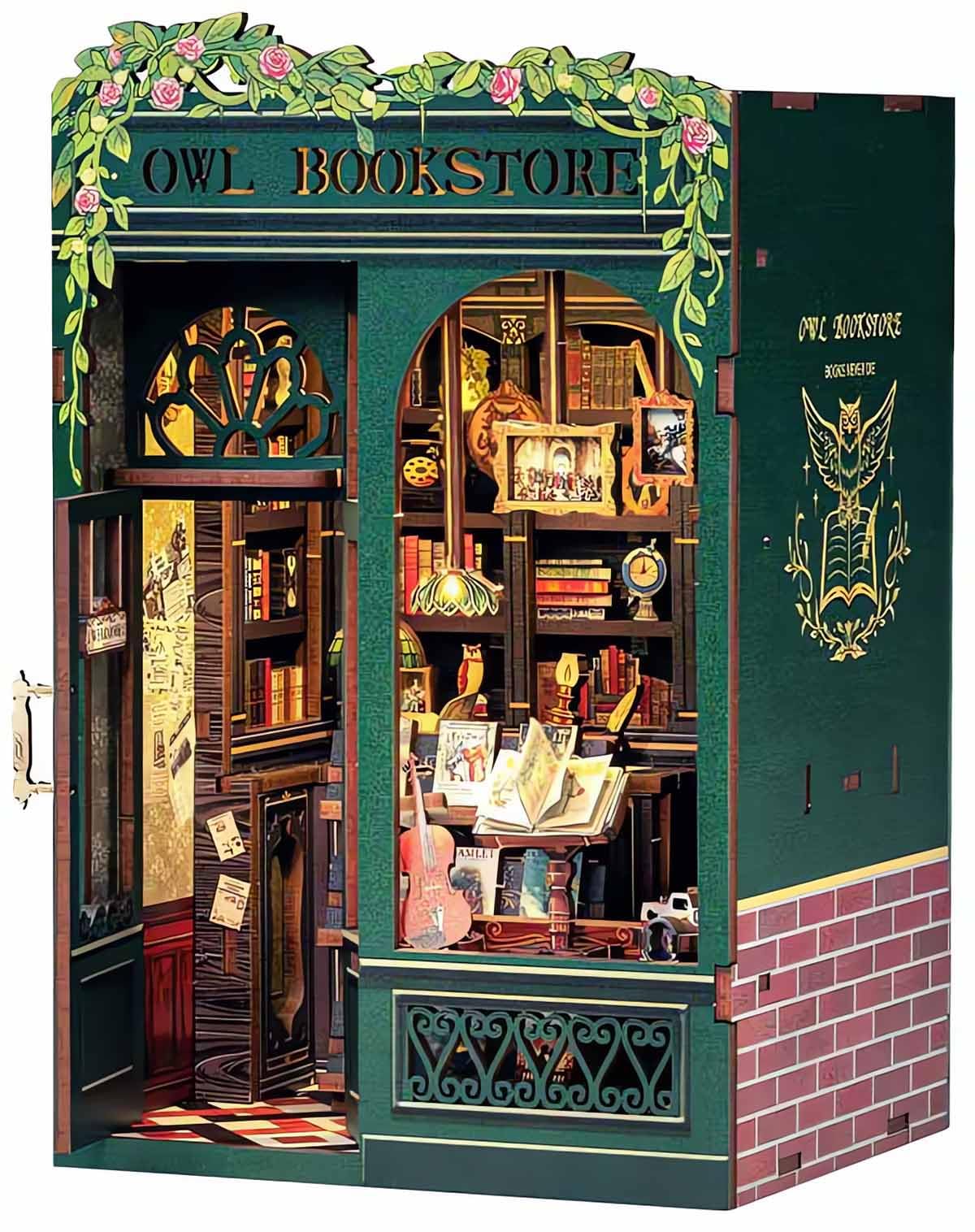 Amazon.com: Hands Craft DIY Miniature Kit Book Nook - Owl