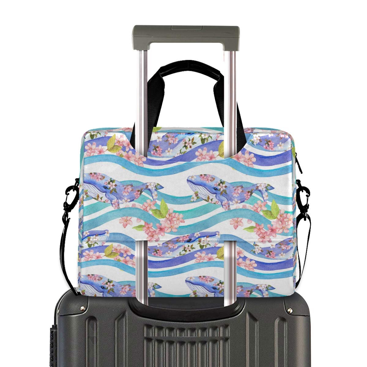 OOWOW Borsa Per Computer Portatile 14-16 Pollici – Design Gatto Animale, Leggera, Con Tracolla E Tasche – Regalo Originale - 3
