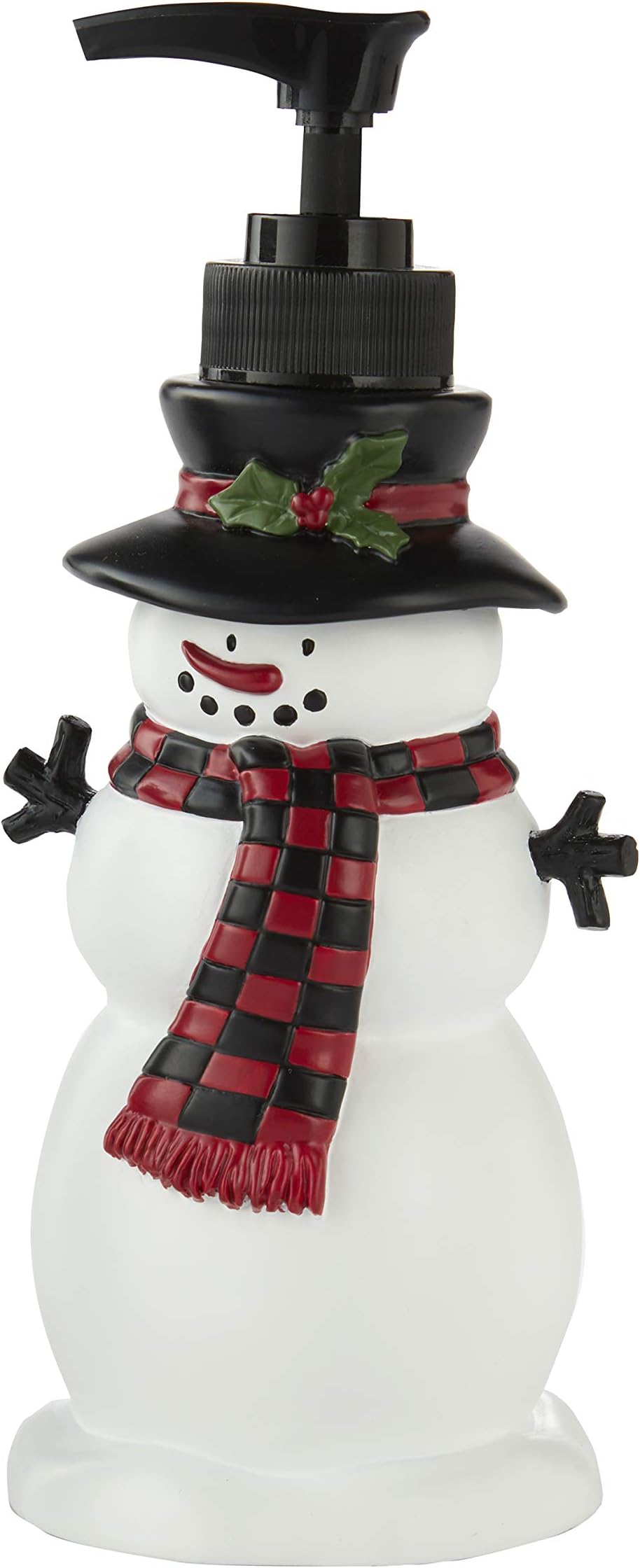 SKL Home Christmas Woodland Winter Snowman Soap Dispenser for Bath/Kitchen & Gift, Multi