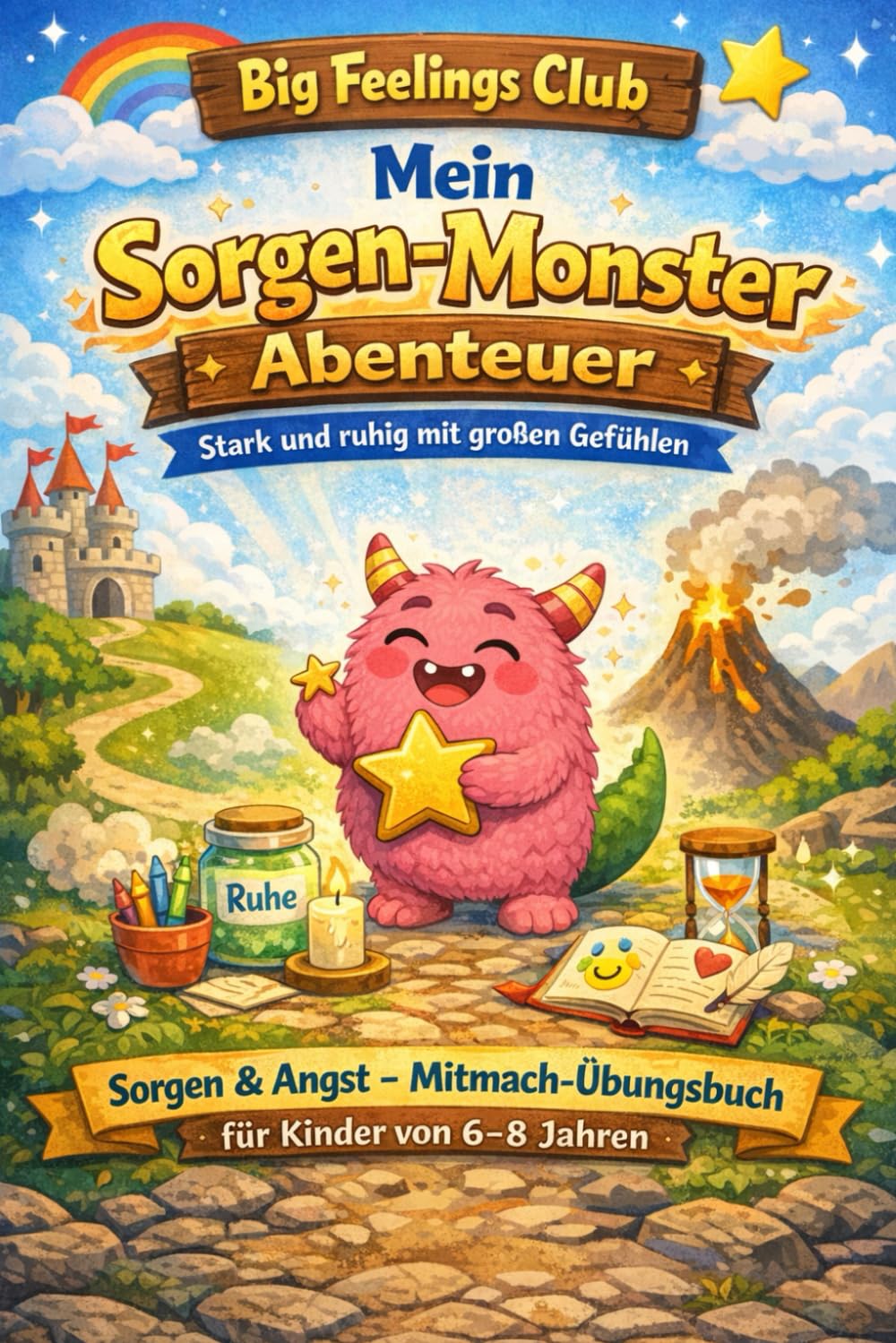 Big Feelings Club - Mein Sorgen-Monster Abenteuer: Sorgen & Angst — Mitmach-Übungsbuch für Kinder von 6–8 Jahren (Big Feelings Club – Große Gefühle für kleine Helden)