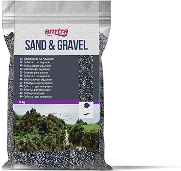 Amtra Black Ceramized Quartz, Fine Quartz Aquarium Sand, For Freshwater or Saltwater, Grain 2-3mm, Quantity 5kg