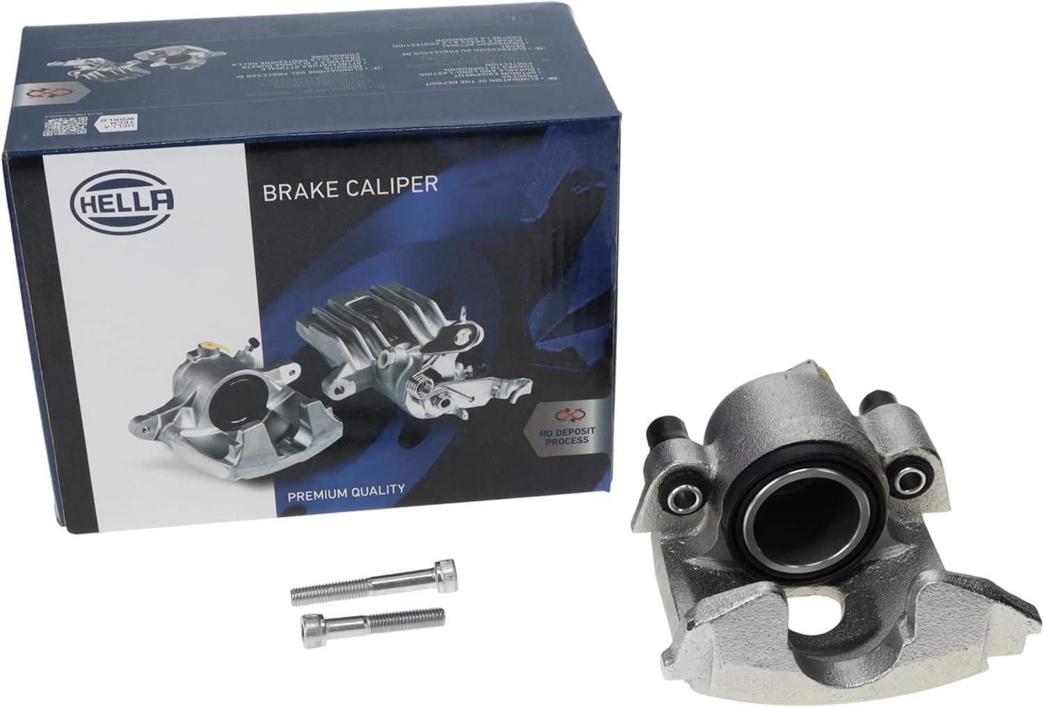 HELLA Brake Caliper With Bracket Included Compatible with Select 1985-1993 Volkswagen, Front Right