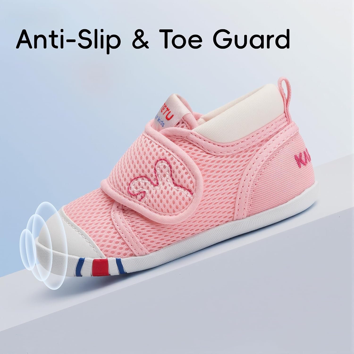 Baby Walking Shoes Boys Girls Infant Wide Toe Box Shoes Toddler Kids First Walkers Barefoot Breathable Lightweight Non-Slip Tennis Sneakers