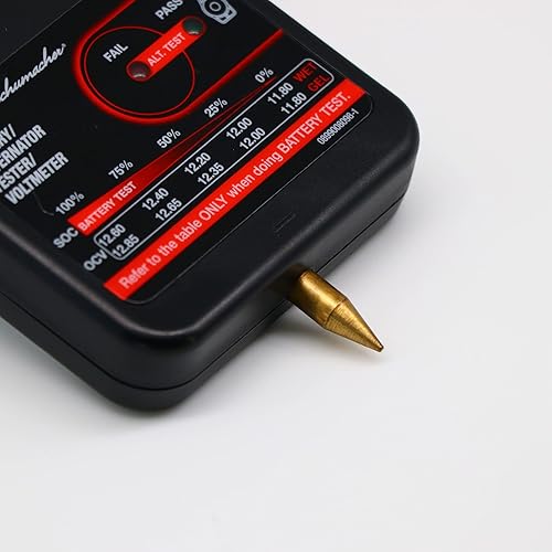 Miniatura 5 de Schumacher BT55U eléctrico compacto de batería de 6 voltios12 voltios24 voltios y alternador de 12 voltios para baterías VRLAAGMgel, estado de carga