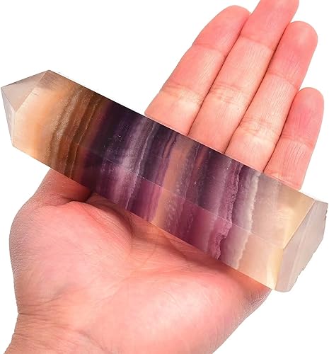 Obelisco de cristal 5 fluorita colorida 2.2-2.9lbs