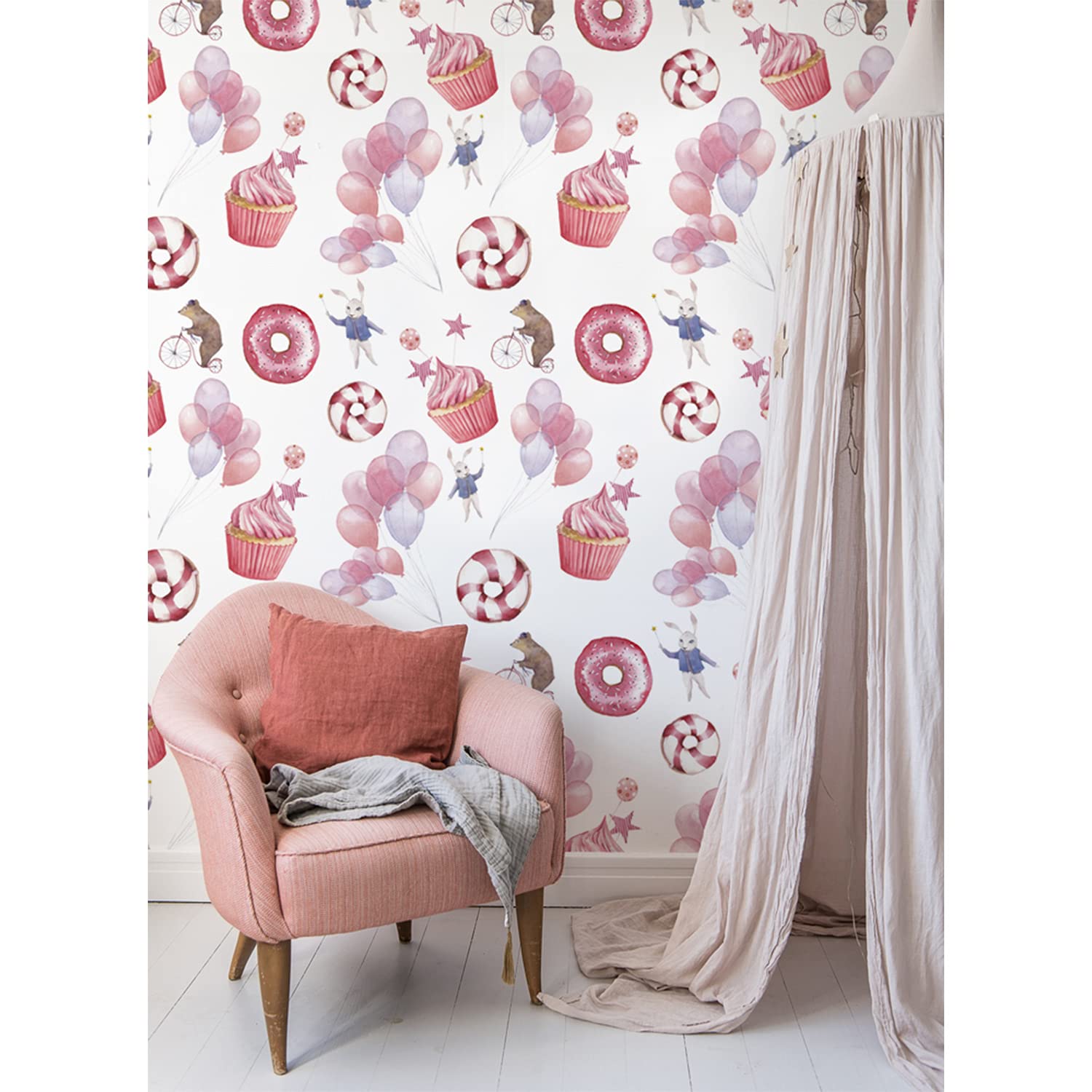 Papier peint latex des ballons Coloray 312x219cm pour décoration murale de salon