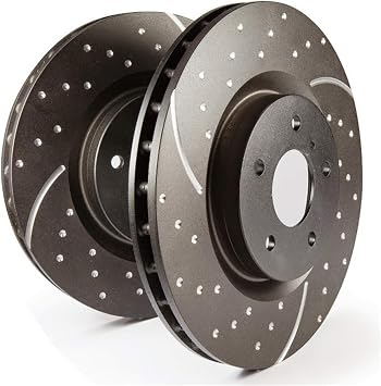 EBC Brakes GD7752 GD Sport Dimpled and Slotted Rotor, Metallic