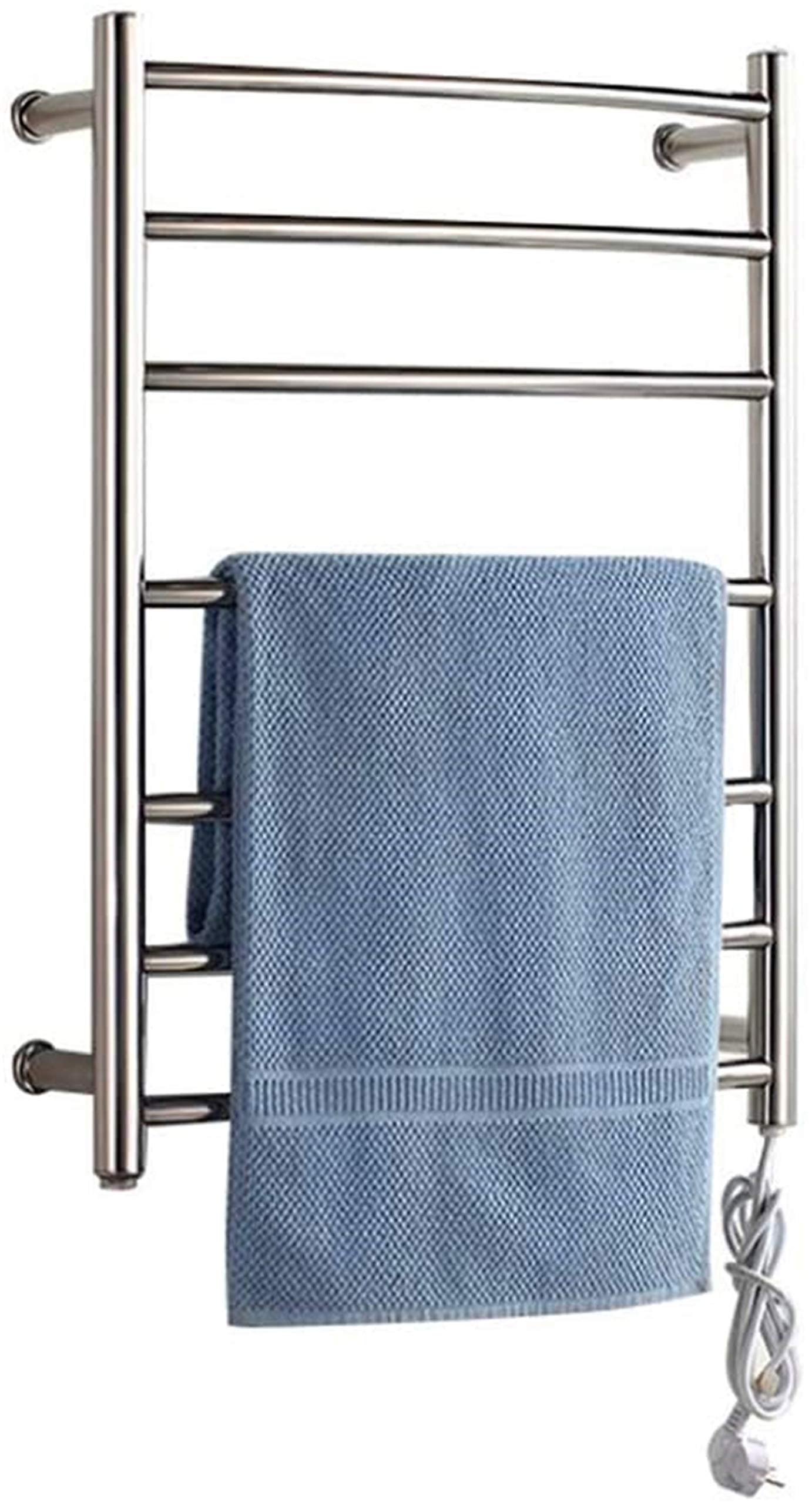 Calentador de Toallas, toallero eléctrico, radiador de baño Recto, tendedero de 7 Barras, Calentador de Toallas de Acero Inoxidable 304, Accesorios de baño para el hogar