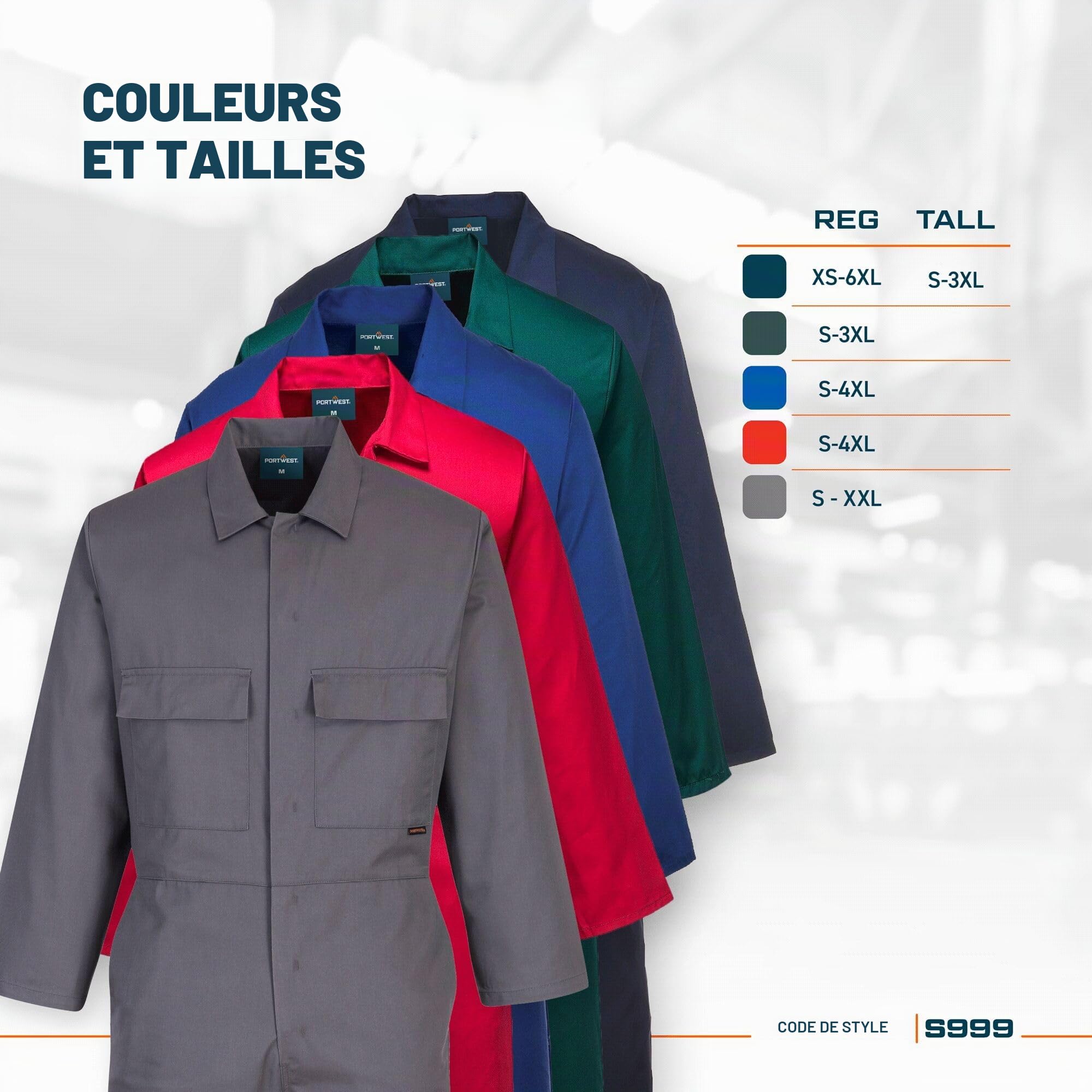 Portwest S999 Homme Euro Workwear