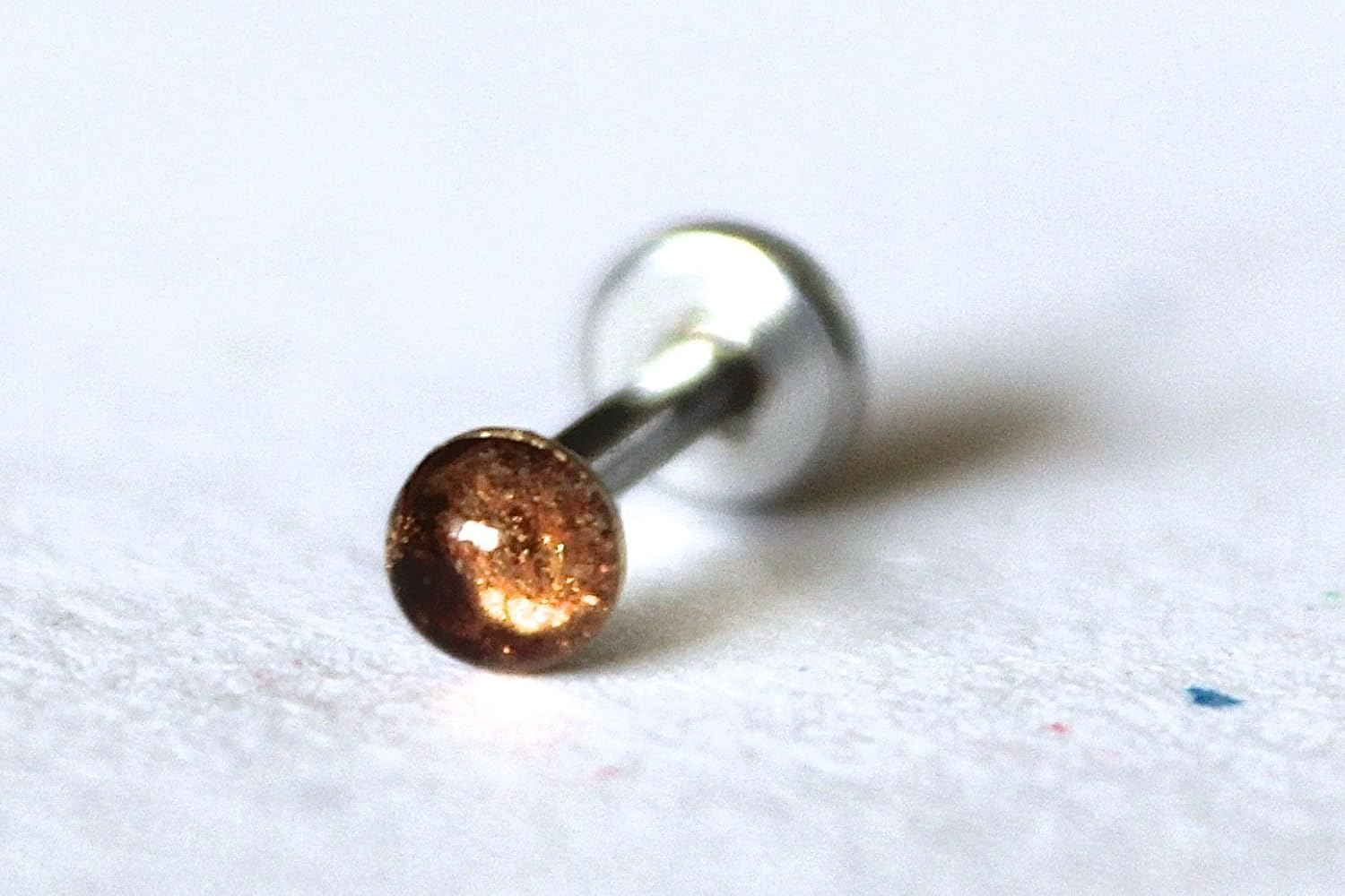 18g or 16g Pearlescent Dark Amber Internally Threaded