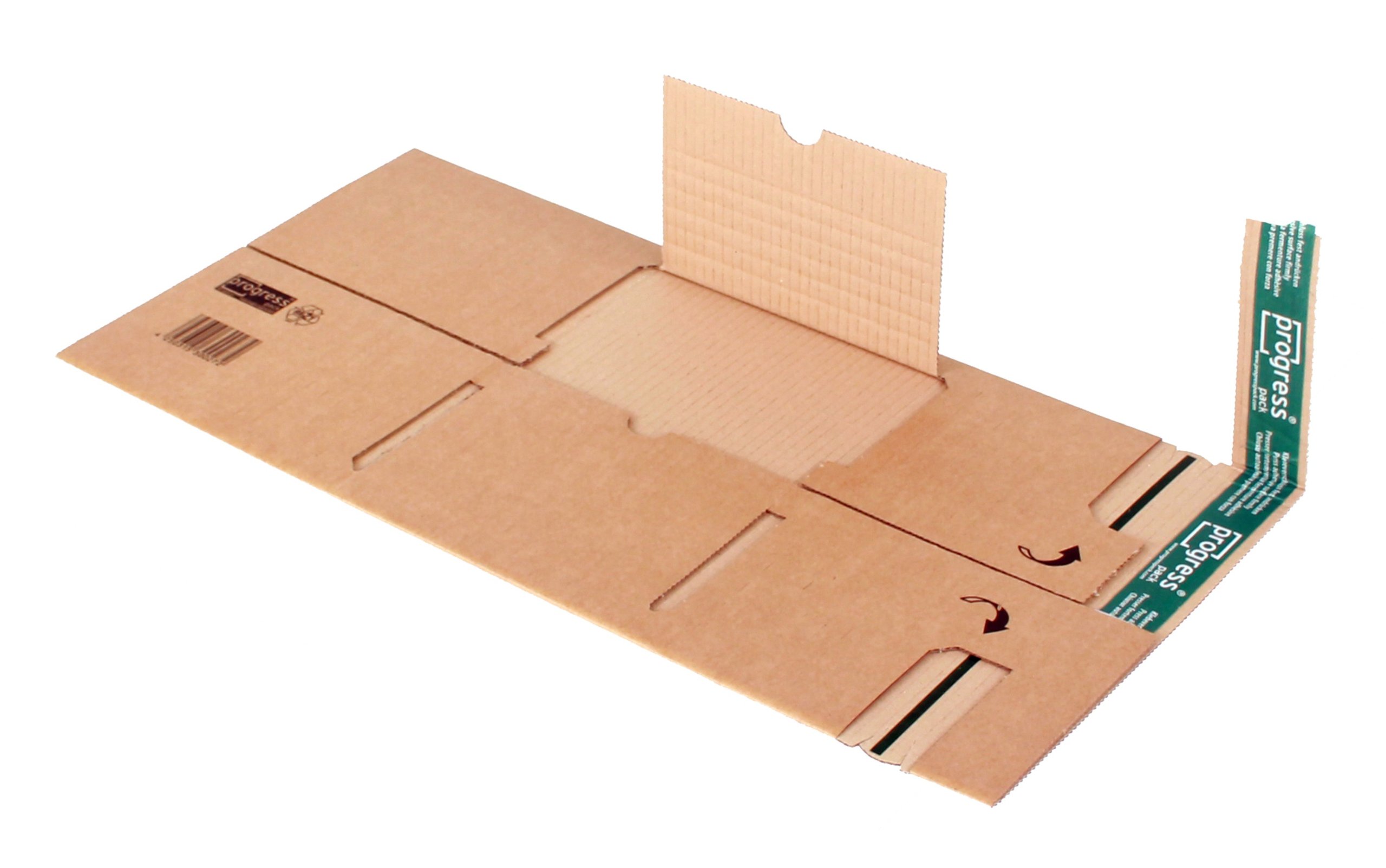 Universal-Versandverpackung Premium PP B03.02 aus doppelter Wellpappe, DIN B5, 248 x 185 x bis 80 mm, 20-er Pack, braun