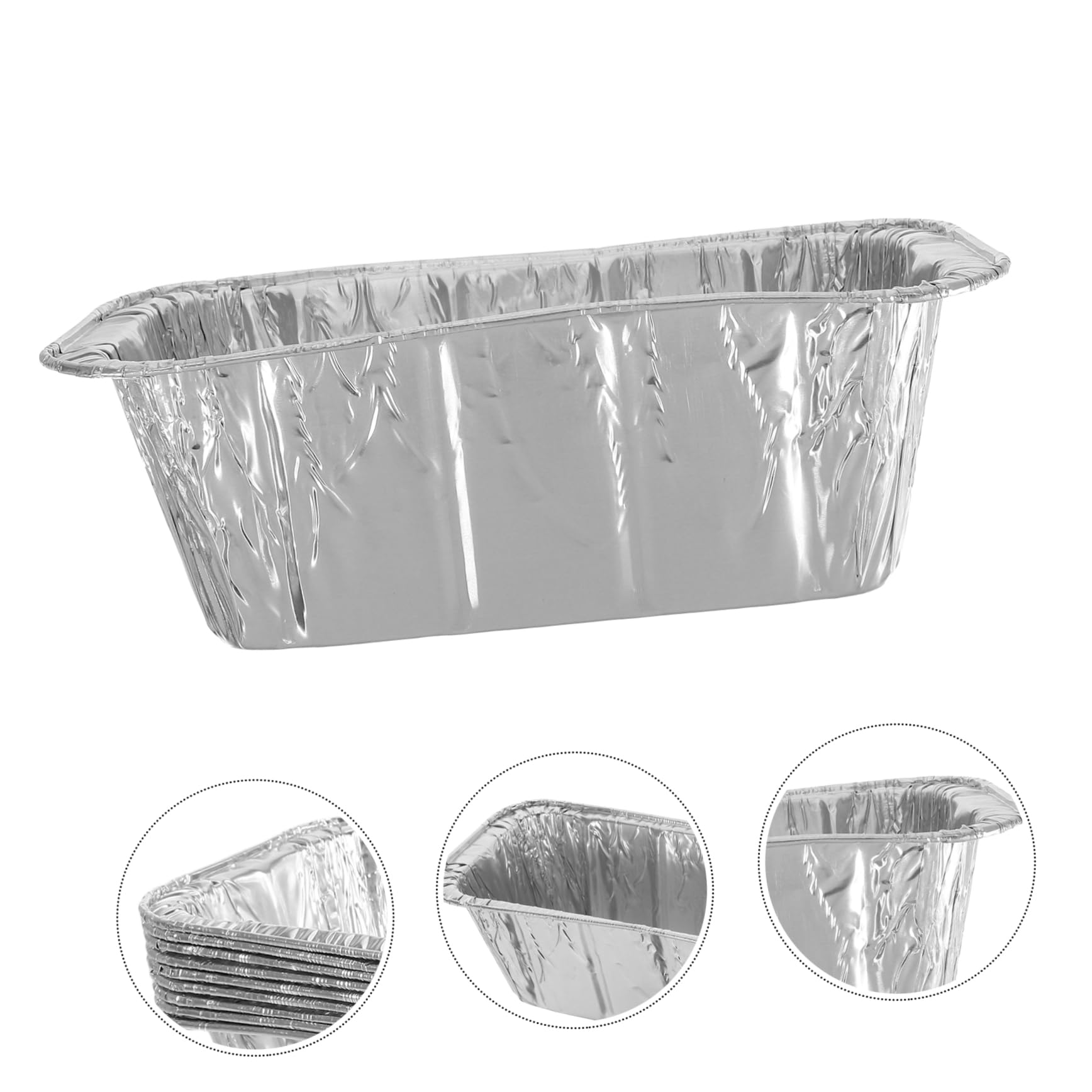Sosoport 30 Pezzi Teglie Contenitore Liquidi in Alluminio Vassoi in Alluminio per Barbecue Sostituzione delle Teglie Contenitore Liquidi per Teglia da Forno per Esterni Compatibile Accessor